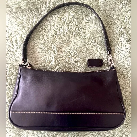 Coach Vintage Y2K Black Leather Shoulder Bag